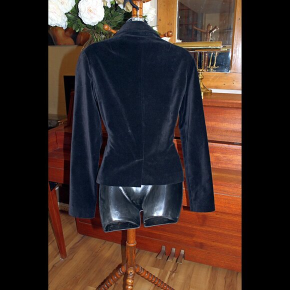 Vintage Velvet Embroidered Blazer Jacket - Picture 3 of 9